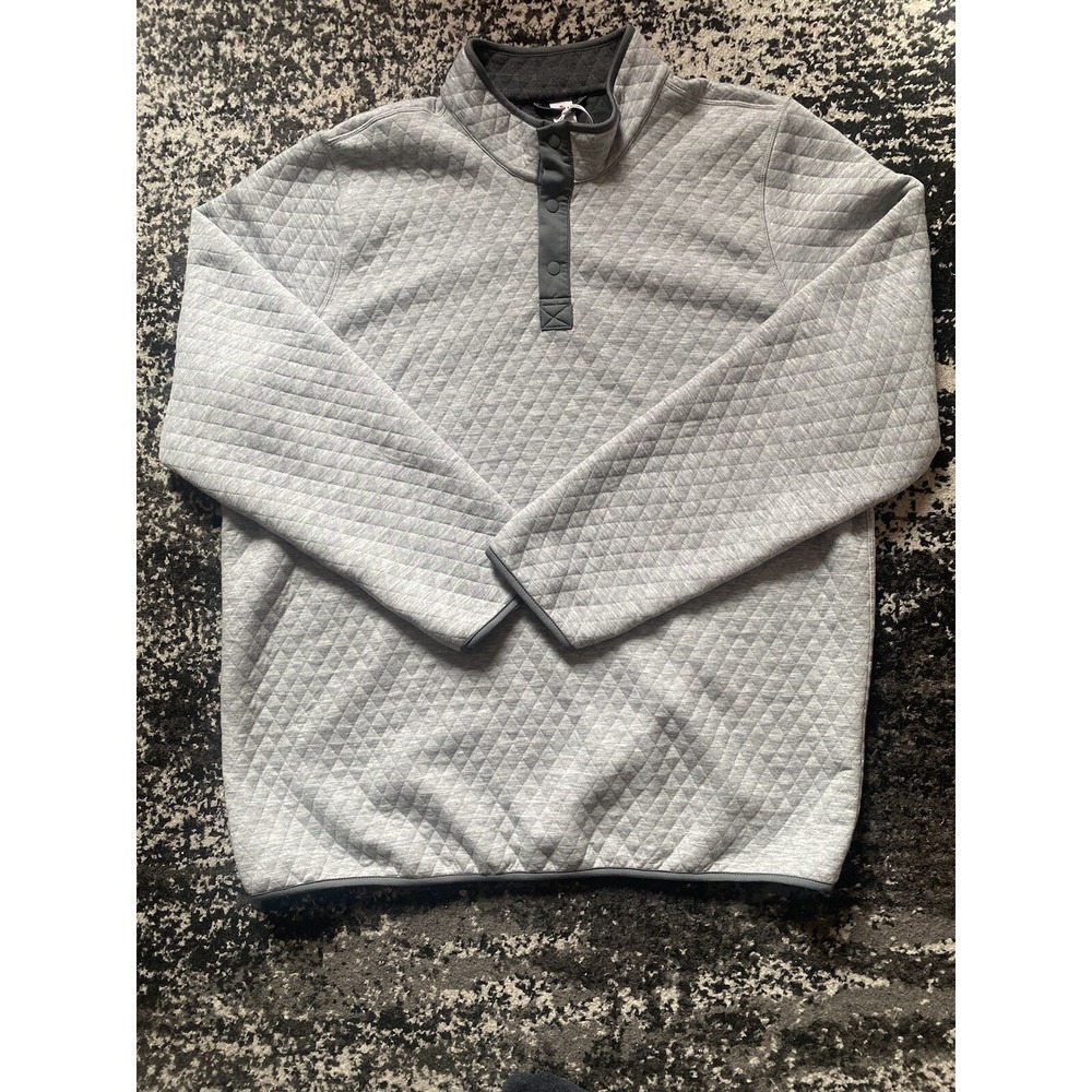Marine Layer Sweater Men's 2XL Gray Pullover Reversible Corbet Charcoal Outdoors